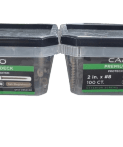 200-PACK CAMO 2" #8 ProTech Tan Premium Star Drive Bugle-Head Deck Screws