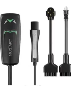 MUSTART Level 1&2 Portable NACS-EV Charger 100-240-V w/ 25 ft. Charging Cord