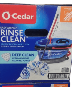 O-Cedar Easy Wring Rinse Clean Deep Clean Microfiber Spin Mop and Bucket