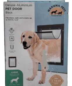 Hakuna Pets Large Deluxe Aluminum Pet Door for Dogs