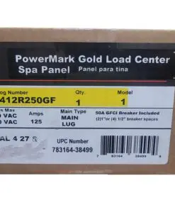 General Electric 50 Amp 240-Volt Non-Fuse Metallic Spa Panel Disconnect with GFI