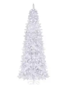 VEIKOUS 7.5 ft. Pre-Lit LED Slim Artificial Christmas Tree