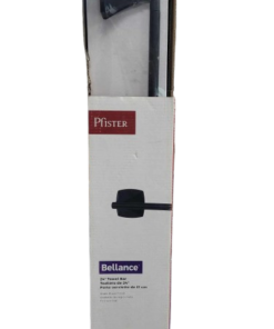 Pfister Bellance 24 in. Wall-Mount Towel Bar in Matte Black