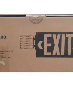 Commercial Electric 14w Combo LED Black Exit Sign and Emergency Light