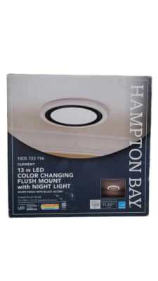 Hampton Bay Clement Round Flat Panel