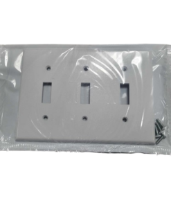 10-PACK Simpson Strong 3-Gang White Toggle Plastic Standard Wall Plate 88011-W