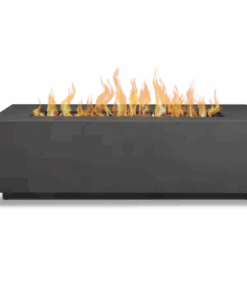 Real Flame Aegean 50" x 15" Rectangle Steel Propane Fire Pit Table w/ NG Conversion