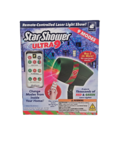 Star Shower Ultra 9 Holiday 9-Pattern Christmas Projector Light with Remote