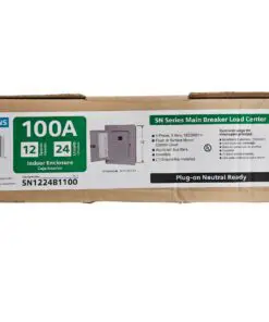 Siemens 100 Amp 12-Space 24-Circuit Indoor Main Breaker Load Center SN1224B1100