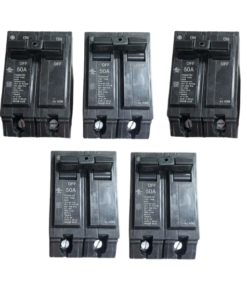 5-PACK GE 50 Amp Double Pole Bolt-On Breaker (THQB2150)