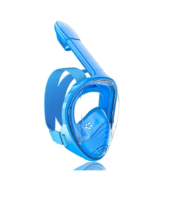 QingSong Kids Snorkel Mask Full Face Set with Camera Mount - Blue