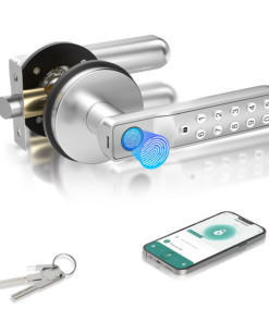 Gavdhe Smart Biometric Fingerprint Door Lock with APP Control Smart Door Knob For Bedroom Office