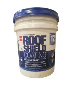 GAF RoofShield Top Coat 5 Gal White Acrylic Reflective Elastomeric Roof Coating