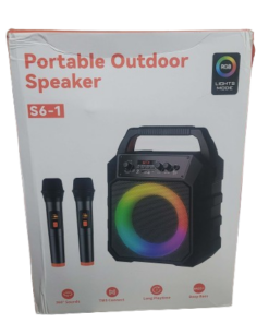 CASCHO Karaoke Machine and Speaker with 2 Microphone BT