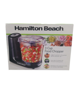 Hamilton Beach Electric 3-Cup Food Chopper & Mini Food Processor in Black