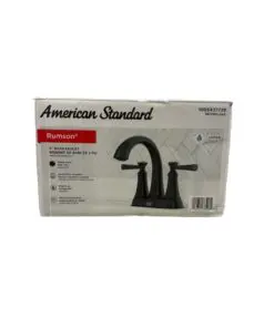 American Standard Rumson 4in. Center set 2-Handle Bathroom Faucet in Matte Black