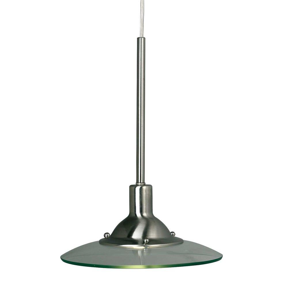 Hampton Bay 1 Light Brushed Steel Linear Track Hanging Pendant Hampton Bay 1 Light Brushed Steel Linear Track