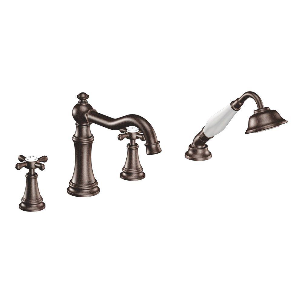 Replace Moen Garden Tub Faucet Design Ideas Moen Weymouth 2 Handle Diverter Roman Tub Faucet Includes Handshower