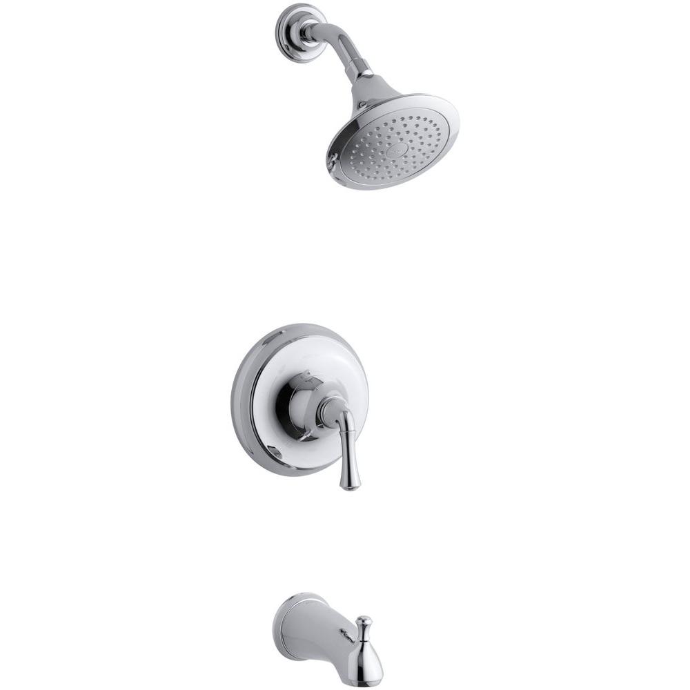Kohler Forte Bath And Shower Faucet Trim In Polished Chrome Valve Kohler Forte Bath And Shower Faucet