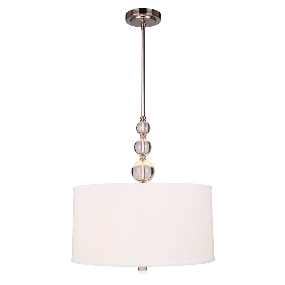 Hampton Bay Laurel Hill 3 Light Brushed Nickel Pendant Garland Hampton Bay Laurel Hill 3 Light