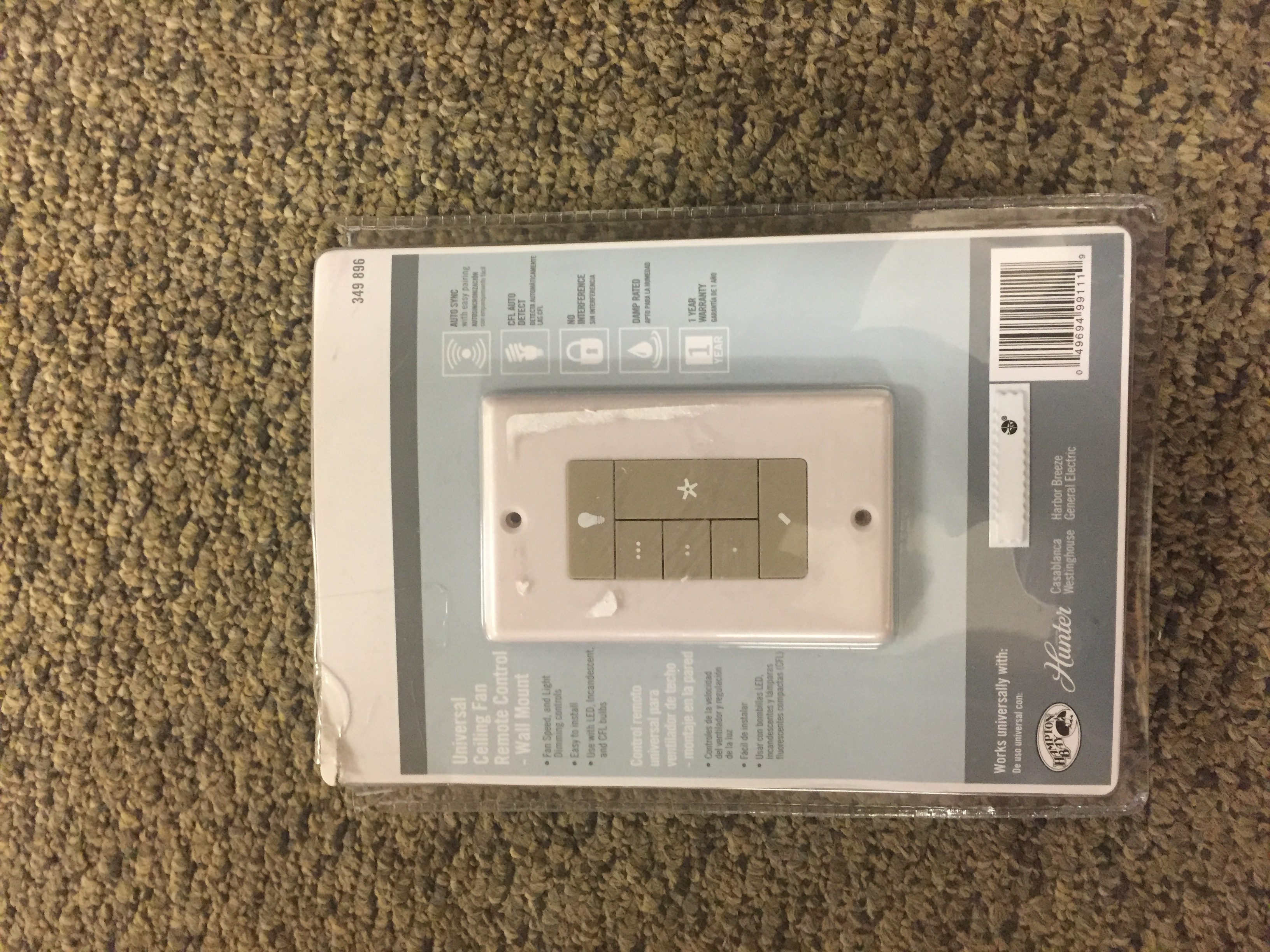 Universal Wall Mount Ceiling Fan Control 99111 Garland Home Center Universal Wall Mount Ceiling Fan Control 99111
