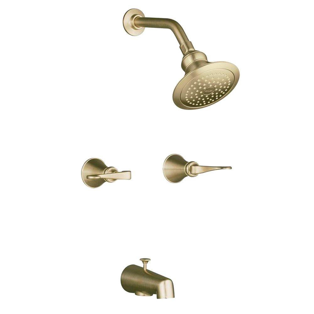 Kohler Revival Tub And Shower Faucet In Vibrant Brushed Bronze K Kohler Revival Tub And Shower