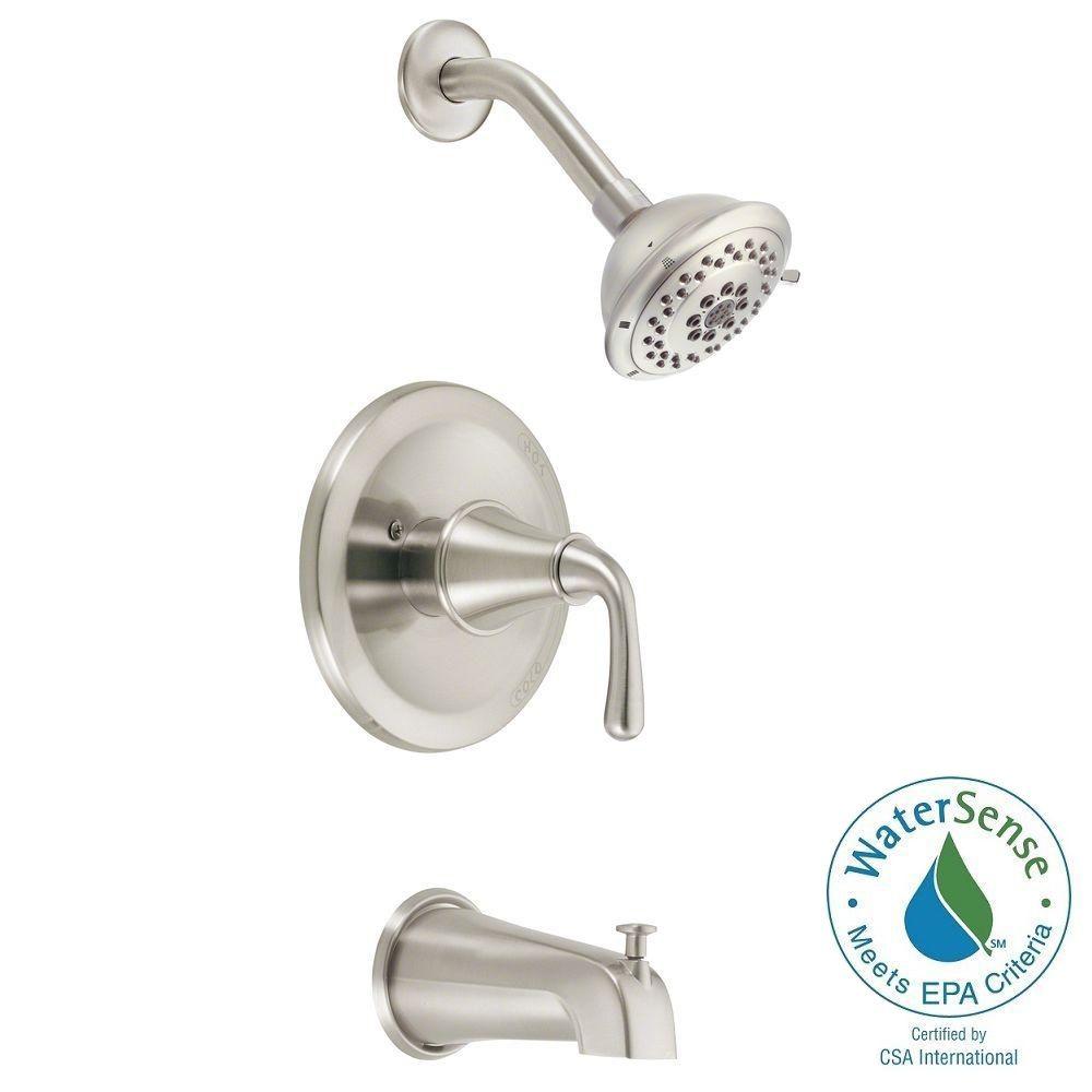 Danze Bannockburn Pressure Balance Tub Shower Faucet Brushed