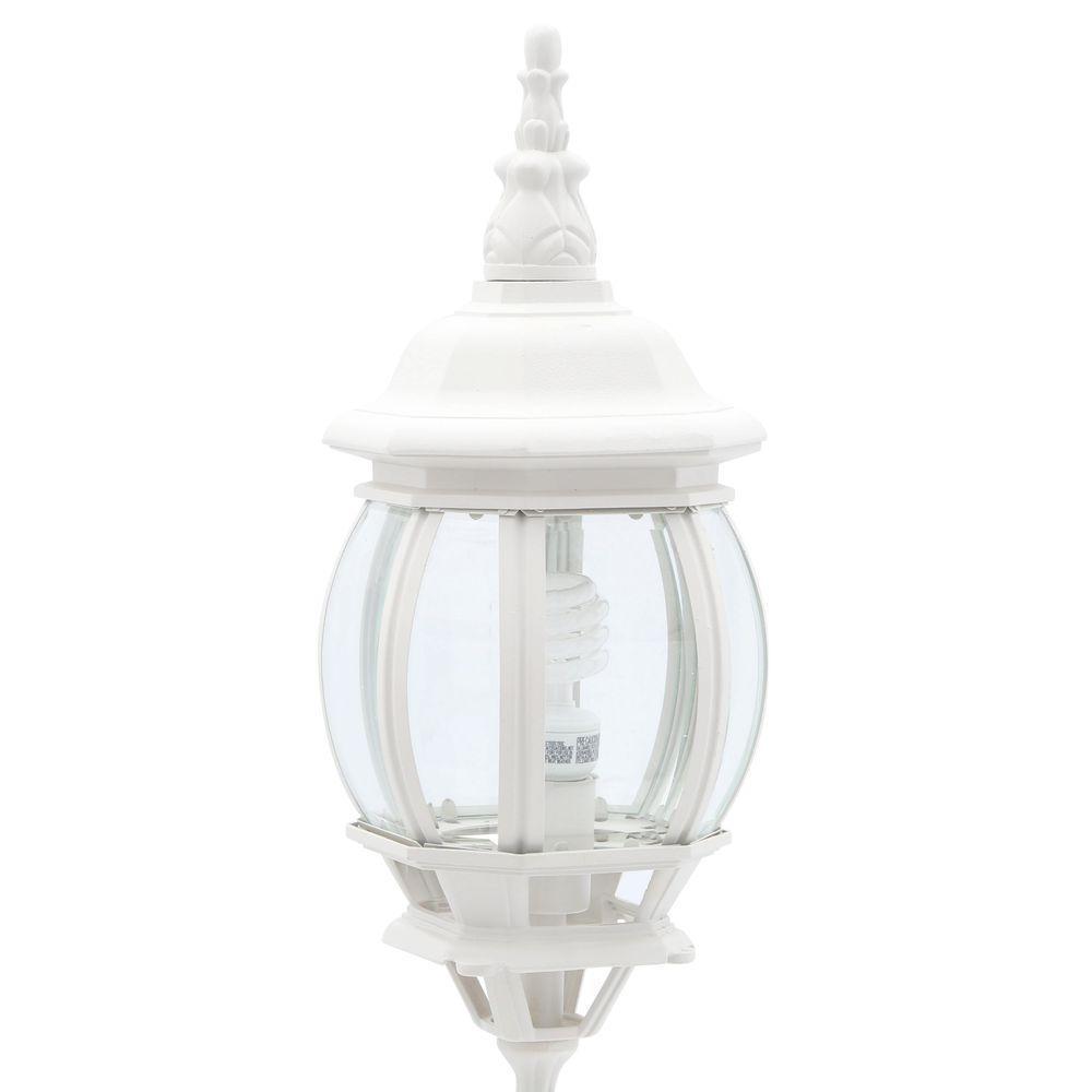 Hampton Bay 3 Head White Outdoor Post Light Driveway Garden Yard Hampton Bay 3 Head White Outdoor Post Light Driveway Garden Yard Deck Lighting