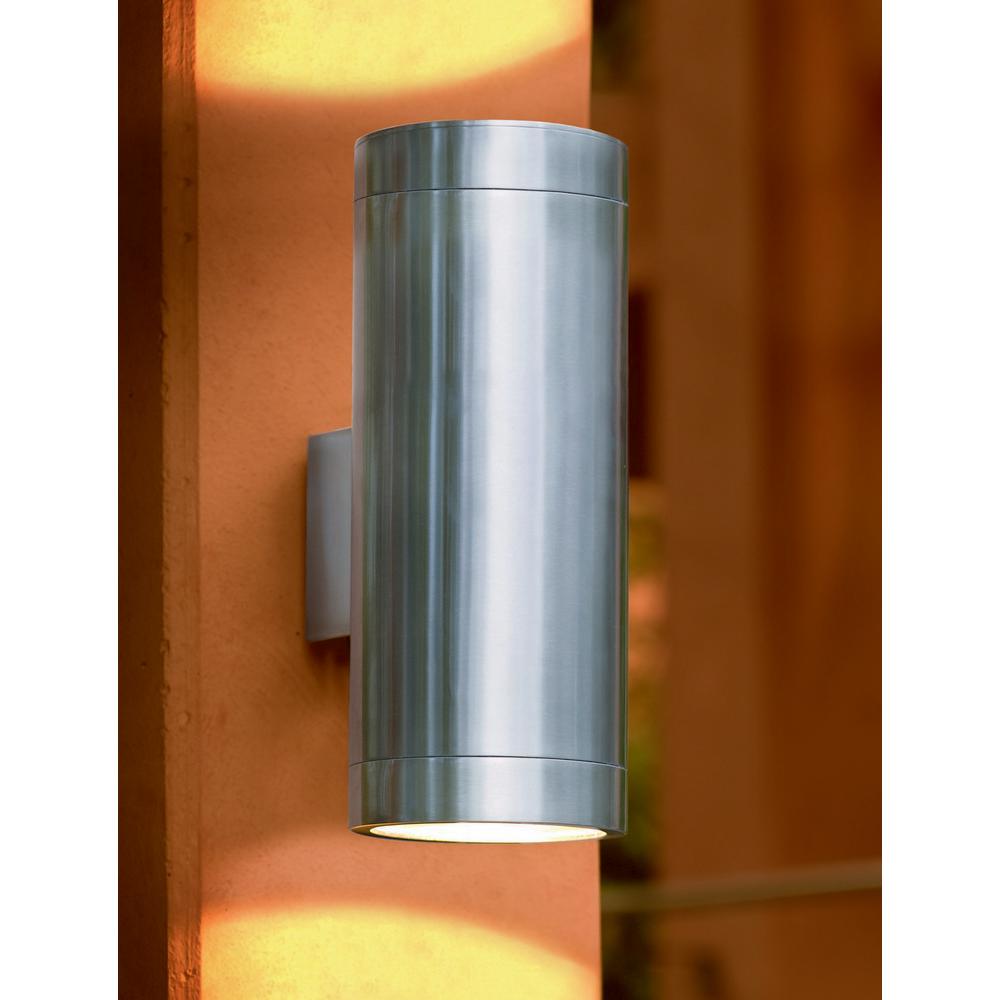Eglo Ascoli 2 Light Stainless Steel Outdoor Wall Mount Sconce Eglo Ascoli 2 Light Stainless Steel Outdoor Wall Mount Sconce