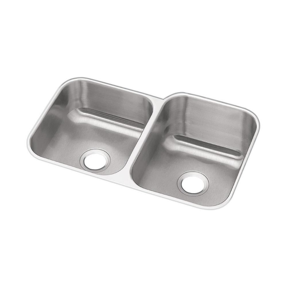 Elkay Dayton Undermount Stainless Steel 32 Double Bowl Kitchen Sink Dxuh312010l