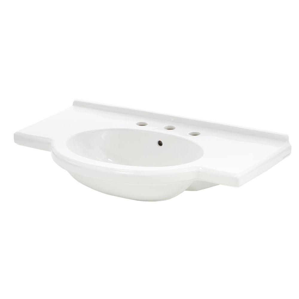 St Thomas Creations Nouveau Wall Mount Lavatory Bathroom Sink White St Thomas Creations
