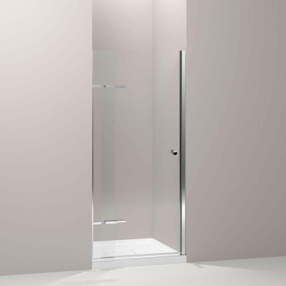 Kohler Underline 36 X69 1 2 Frameless Pivot Shower Door Handle Polished Silver