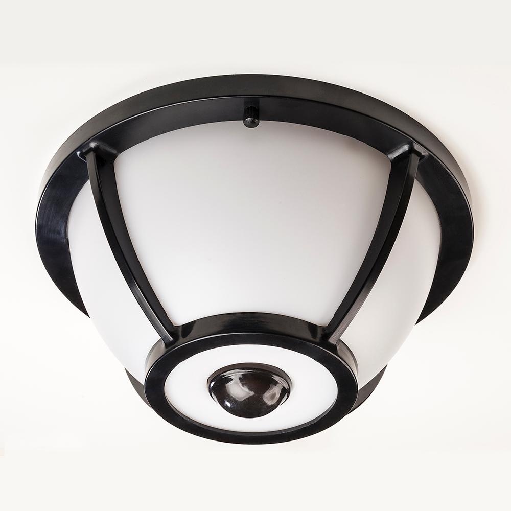 Hampton Bay 360 Degree Matte Black Round Led Motion Sensing Outdoor Hampton Bay 360 Degree Matte Black Round Led Motion Sensing Outdoor Flush Mount