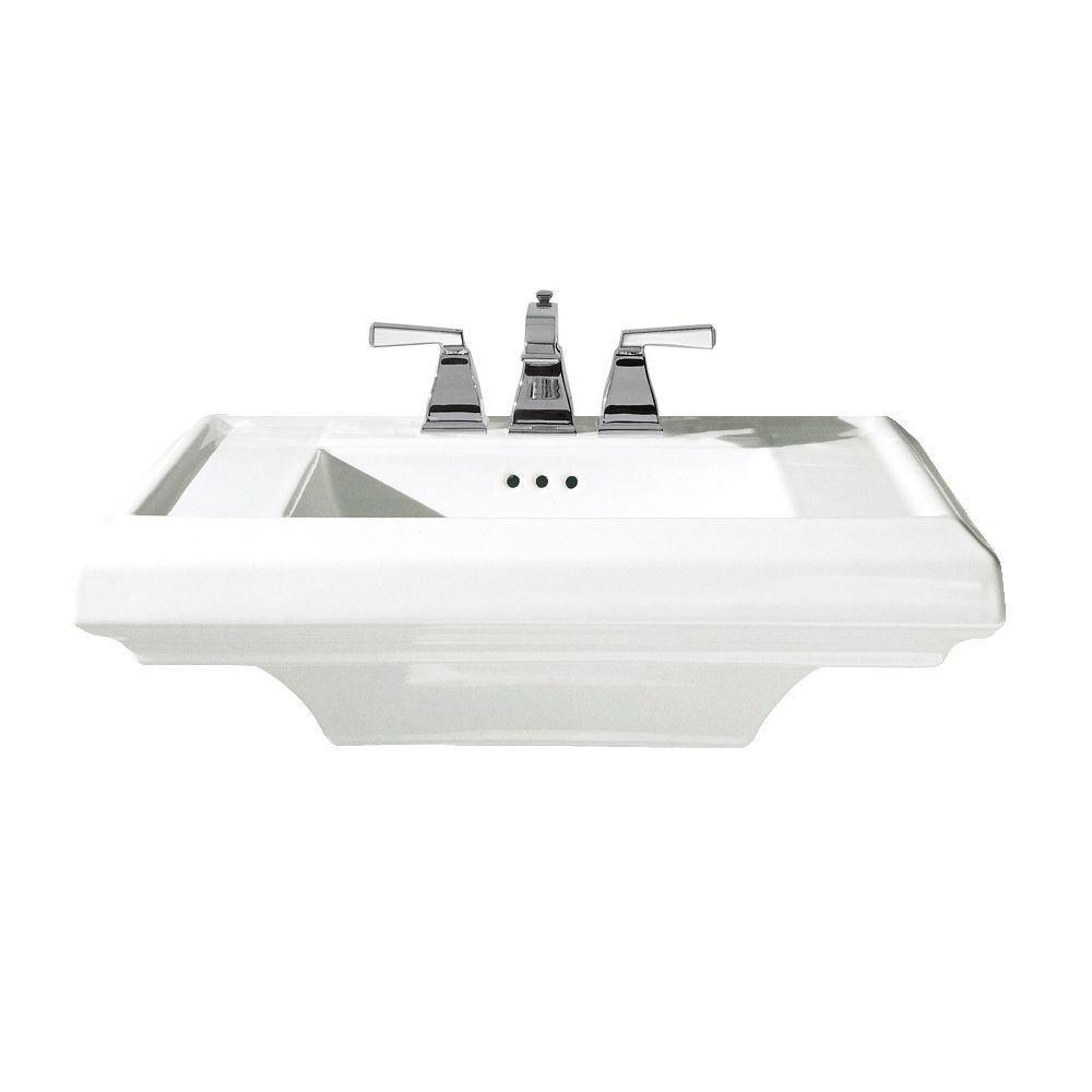 American Standard Town Square 24 In Pedestal Sink Basin In White 0790 004 020