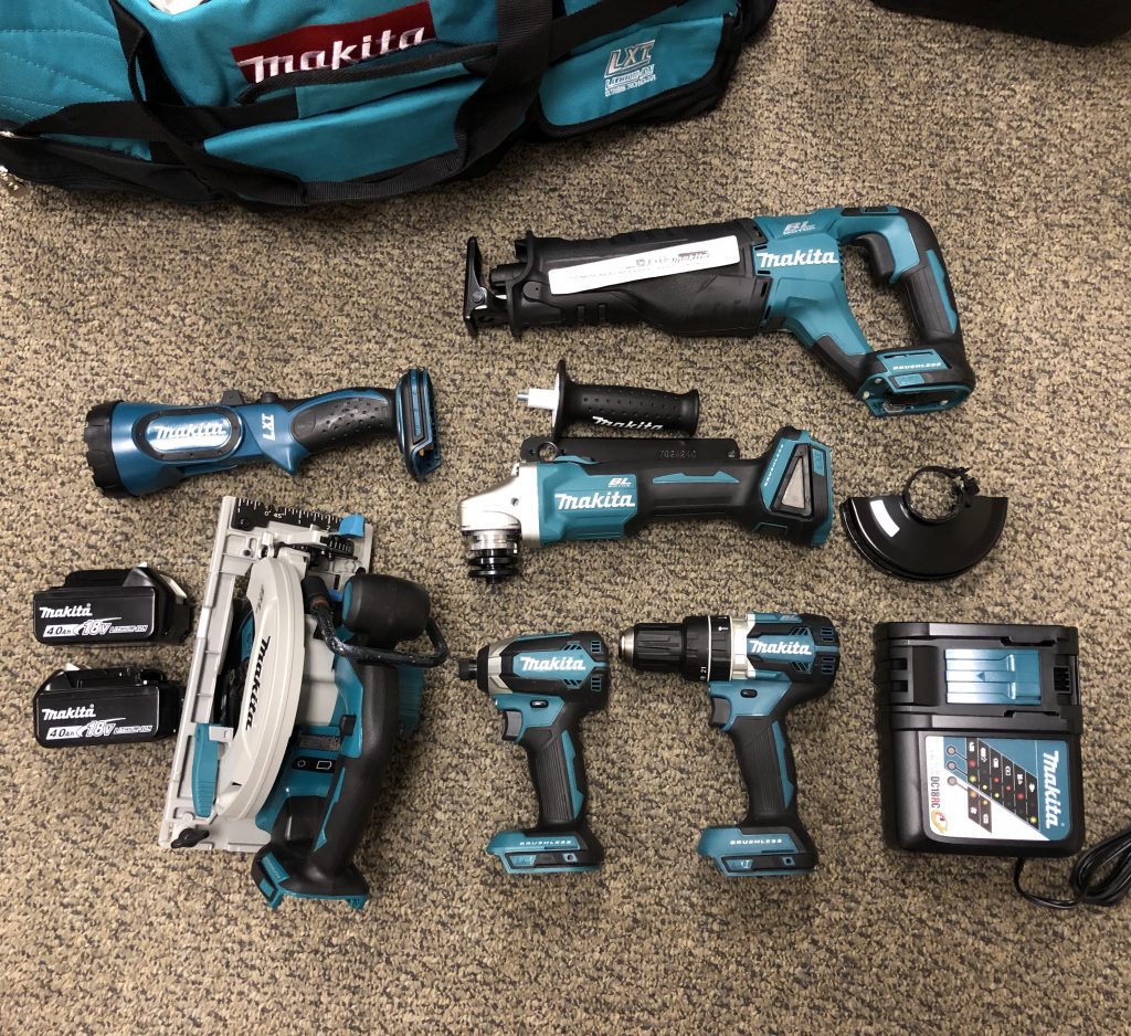 Makita 18V LXT Brushless 6Piece Kit Hammer Drill, Impact, Sawzall
