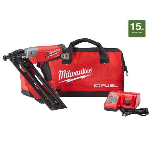 Milwaukee M18 FUEL 18Volt Brushless Cordless 15Gauge Angled Finish