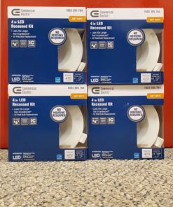 4-PACK Commercial Electric 4" Recessed Light Dimmable 7W Soft White 1003395764