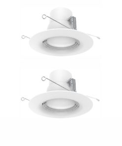 2-PACK EcoSmart 6 in. White LED Recessed Trim DL-N35A13FR1-27 w/ Bluetooth