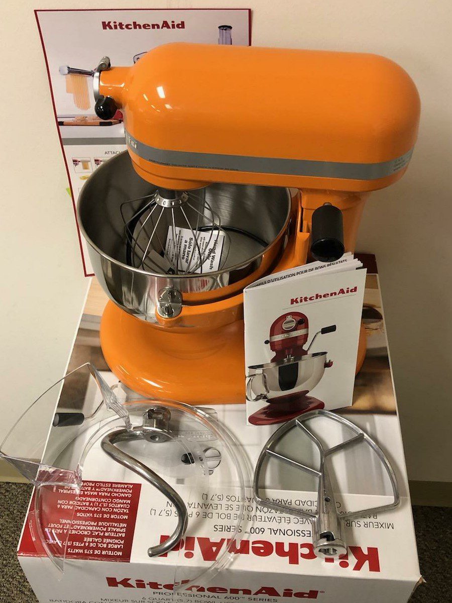 220 Volt KitchenAid Artisan Stand Mixer - Tangerine