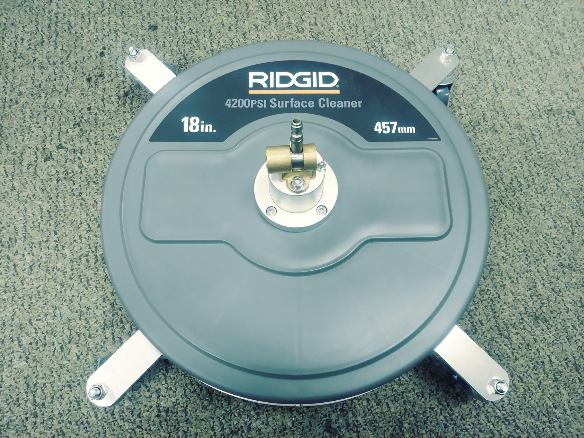 New Ridgid 18 in. 4200 PSI Quick Connect Surface Cleaner for Gas