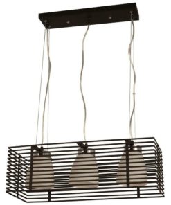 Hampton Bay Aranga 3-Light Black Ceiling Island Pendant 1001 411 527