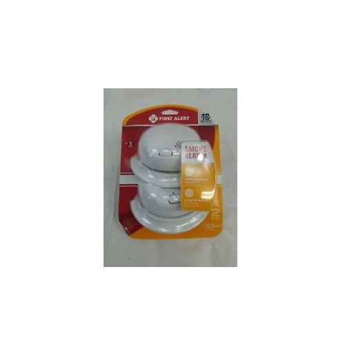 First Alert Hardwired With Battery Backup Smoke Alarm 2 Pack 1044089 for sale online 