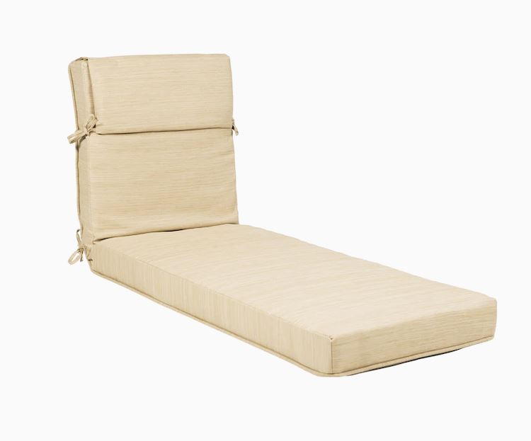 Allen + Roth Wheat Patio Chaise Lounge Chair Cushion 1143998 8417