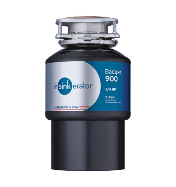 InSinkErator Badger 900 3/4 HP Continuous Feed Garbage Disposal