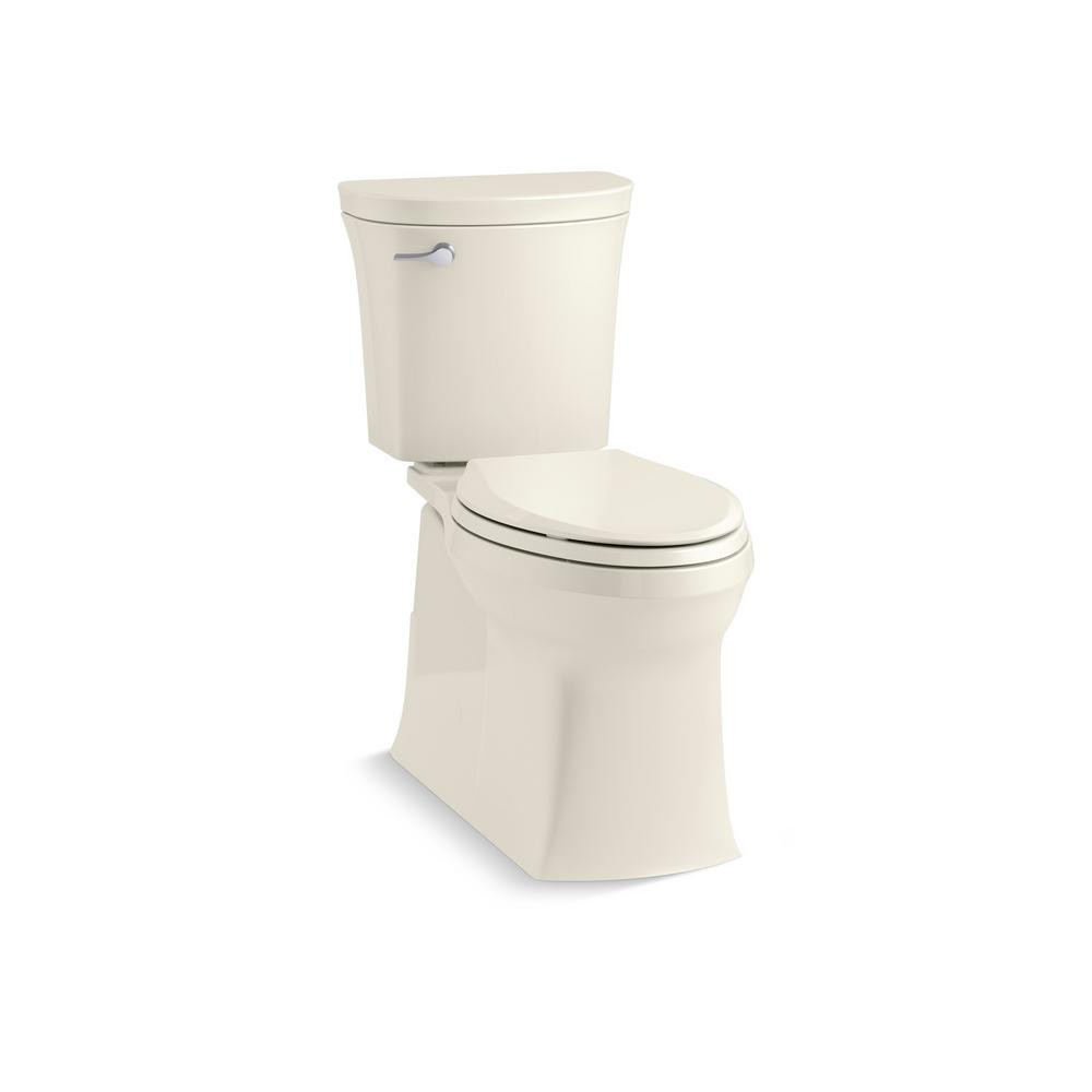 KOHLER Valiant 2Piece 1.28 GPF Elongated Toilet in Biscuit K45927
