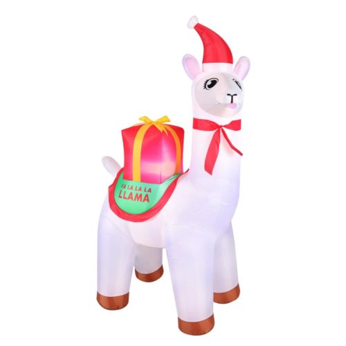 Home Accents Holiday 6 Ft. Inflatable Christmas FA LA LA LA Llama