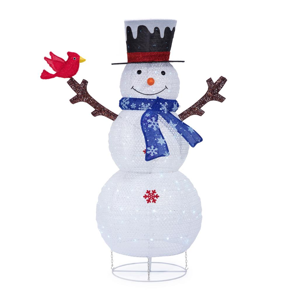 Home Accents Holiday 60 in. Christmas Cool White LED Collapsible