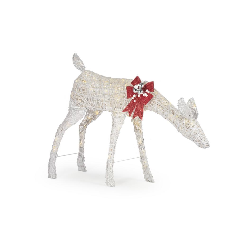 Home Accents Holiday 3.5 ft Polar Wishes LED Doe with Bow Garland