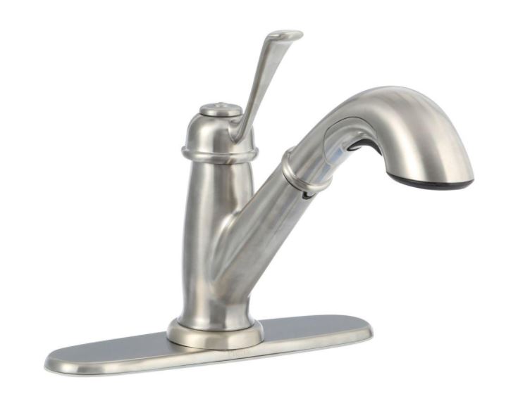 Pfister Bixby Single-Handle Pull-Out Sprayer Kitchen Faucet in ...