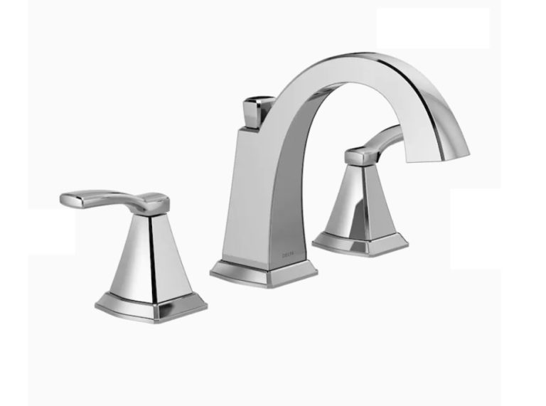 Delta Flynn Chrome 2handle Bathroom Sink Faucet with Drain Garland